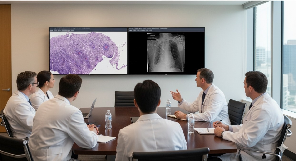 Medical professionals in conference